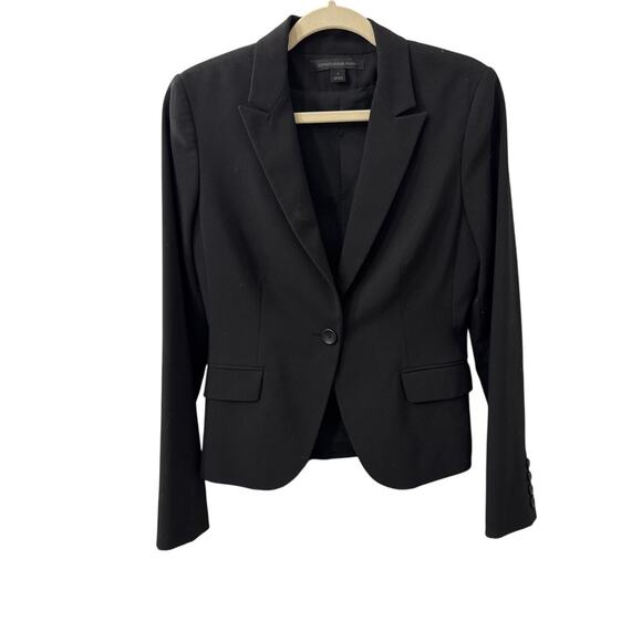 Express Design Studio Black Single Button Blazer Size Women's 6 - Picture 1 of 3